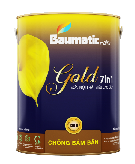 SƠN BÓNG NỘI THẤT SIÊU CAO CẤP 7 IN 1 GOLD LOẠI 5L 